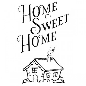 Transparentní razítko 5x7cm / Home Sweet Home