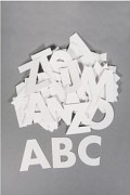 ABC / papierové výrezy / 7cm / 250g/m /79ks