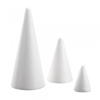 Styrofoam-cone / 12 cm