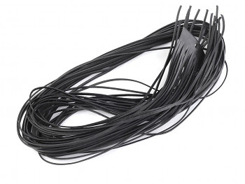 Leather cord / 2 mm / black / 95cm