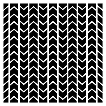 Stencil Chevron pattern / 6x6" / 0,31mm
